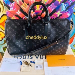 🖤🖤🖤AUTHENTIC LV KEEPALL BANDOULIÈRE 45 ECLIPSE